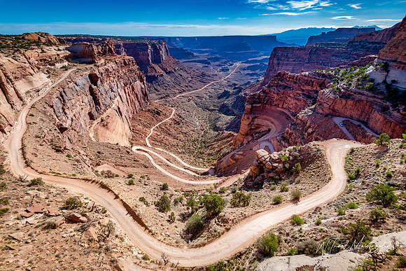 Shafer Trail In Canyonlands Natl Park
